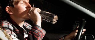 man drinks and smokes while driving