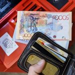 Man withdrawing money from an ATM