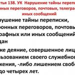 Ответственность за нарушение тайны переписки