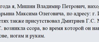 Заявление в порядке частного обвинения. Часть 1